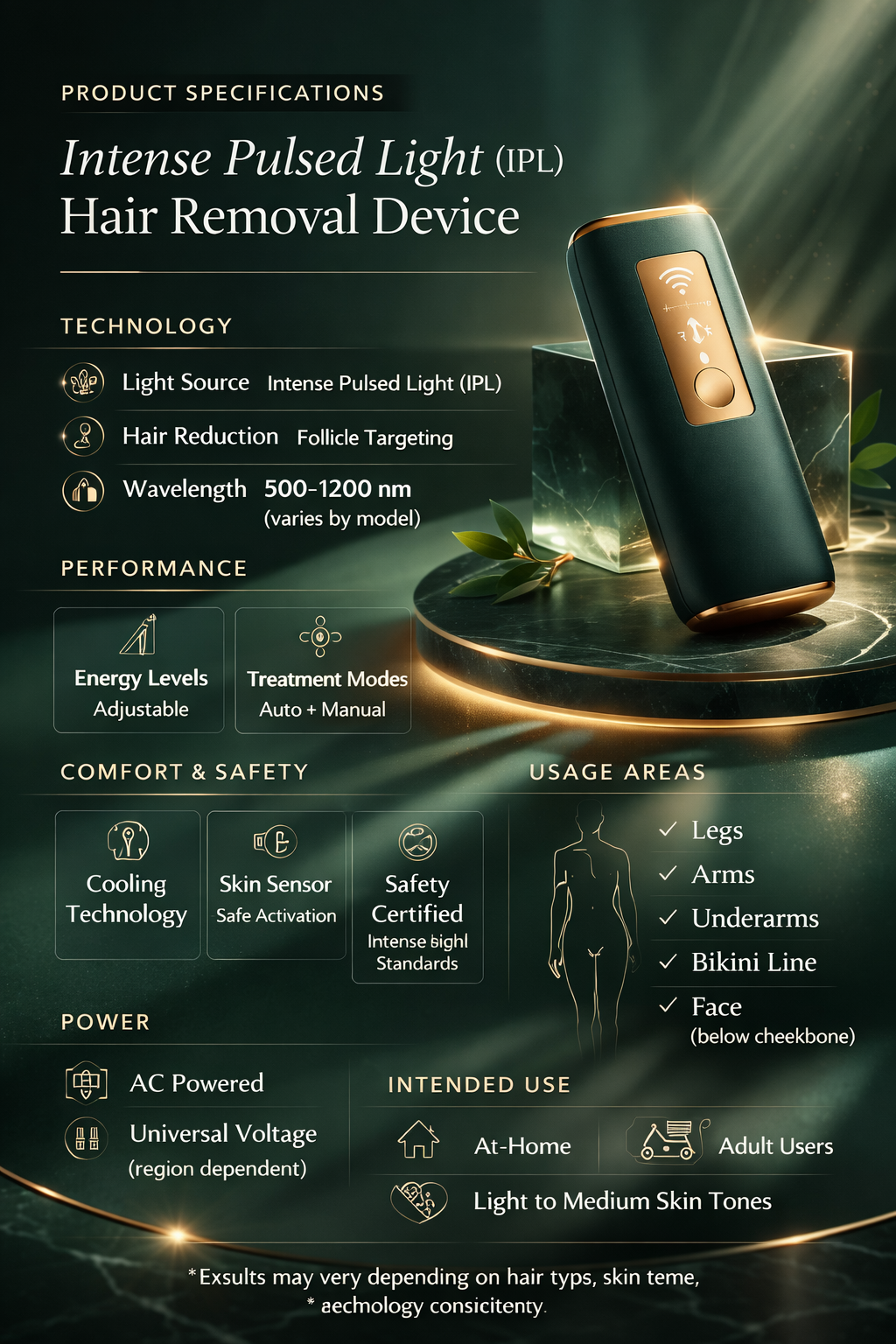 Mini Laser Hair Removal Device